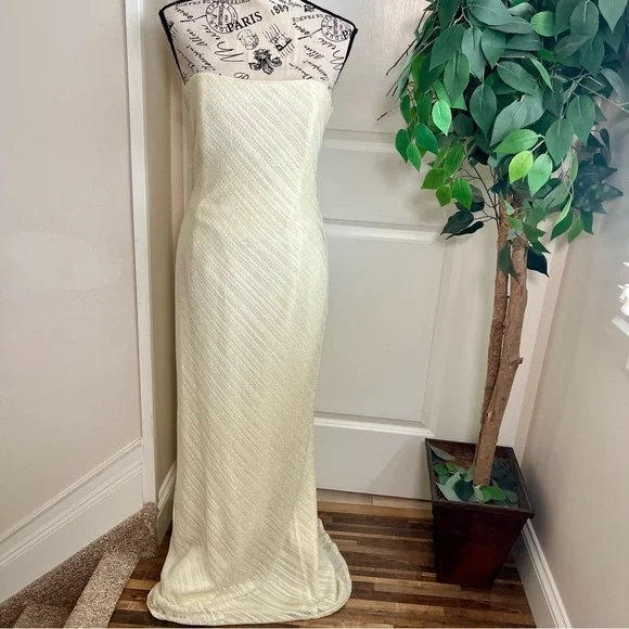 long baby blue dress Zapaka Women Corset Blue Strapless A Line Prom Dress with Slit Sequins Sparkly Party Dress, Light Blue / US26W
